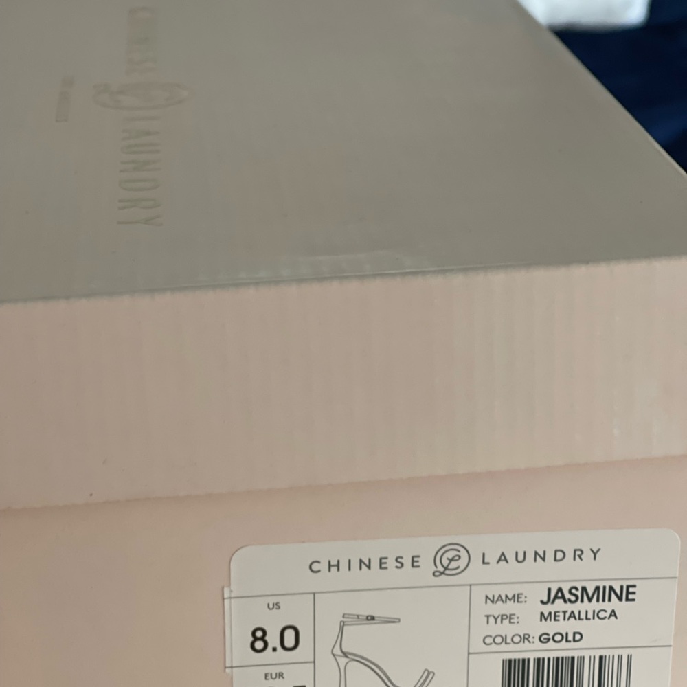 Chinese Laundry - gold sandal heels size 8